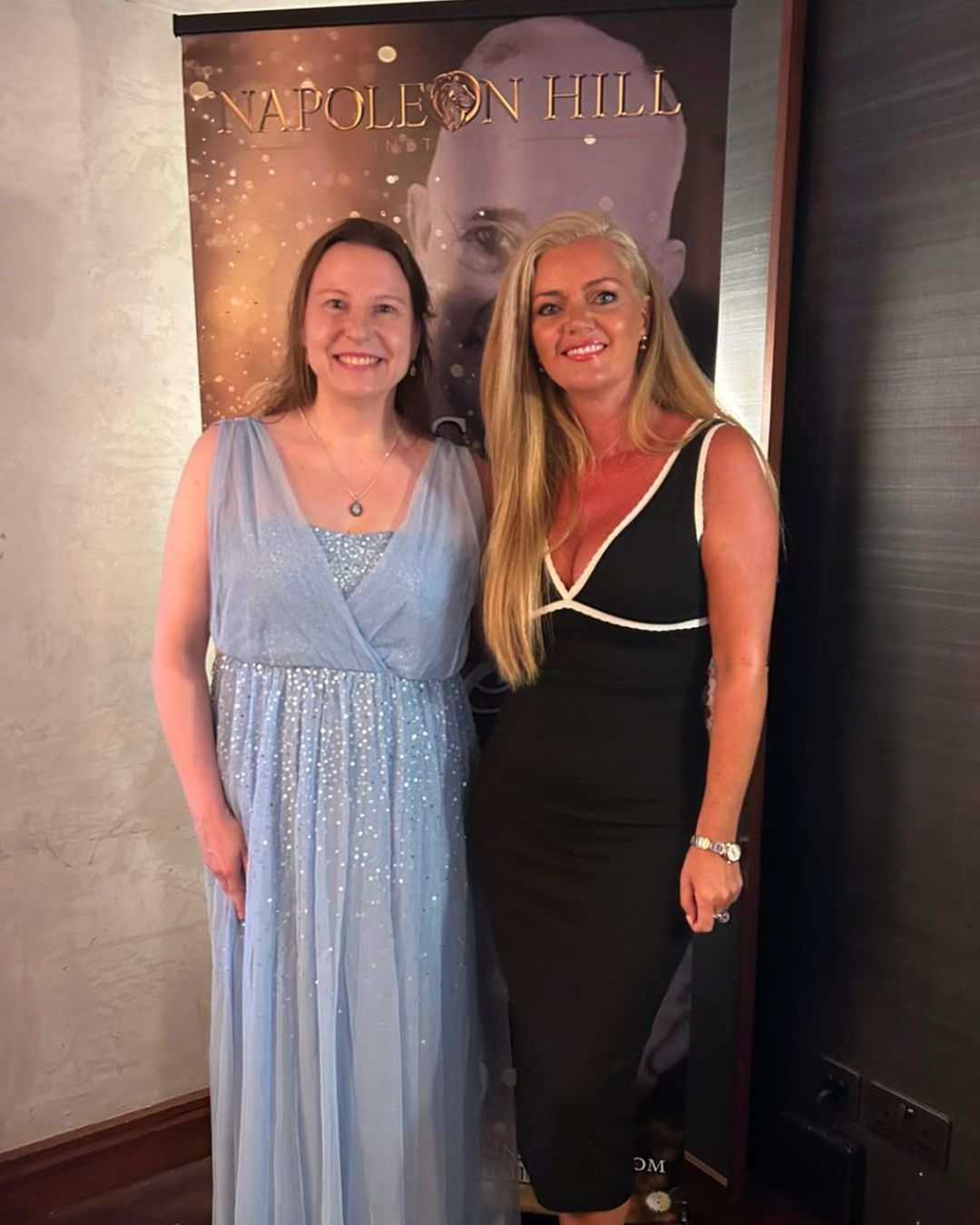 Dr Monika Ali Khan with Cliona O'Hara, CEO of The Napoleon Hill Institute